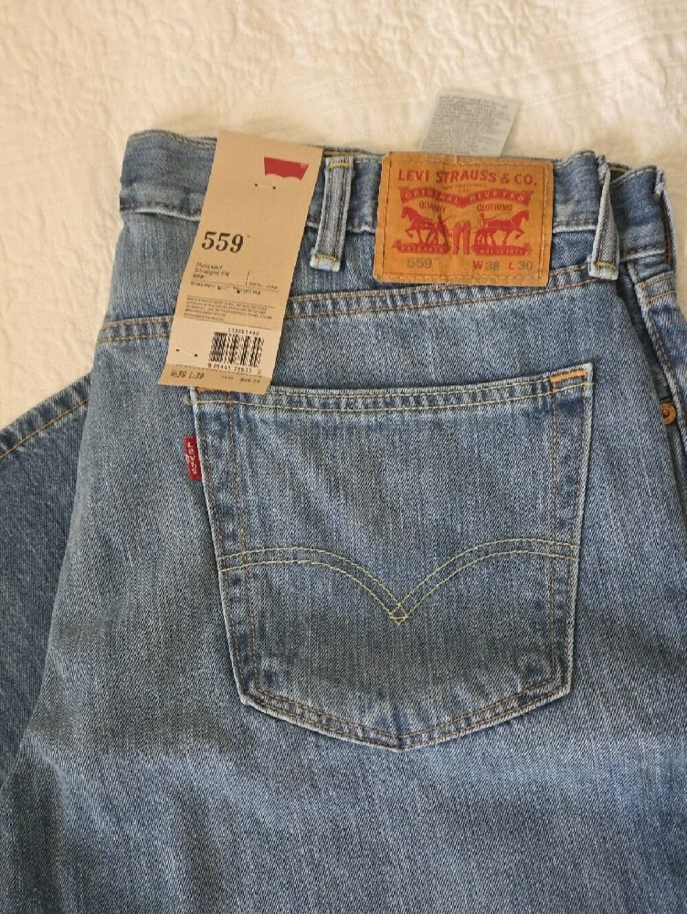 Levi's Men’s Relaxed Jeans in Light Blue Denim
